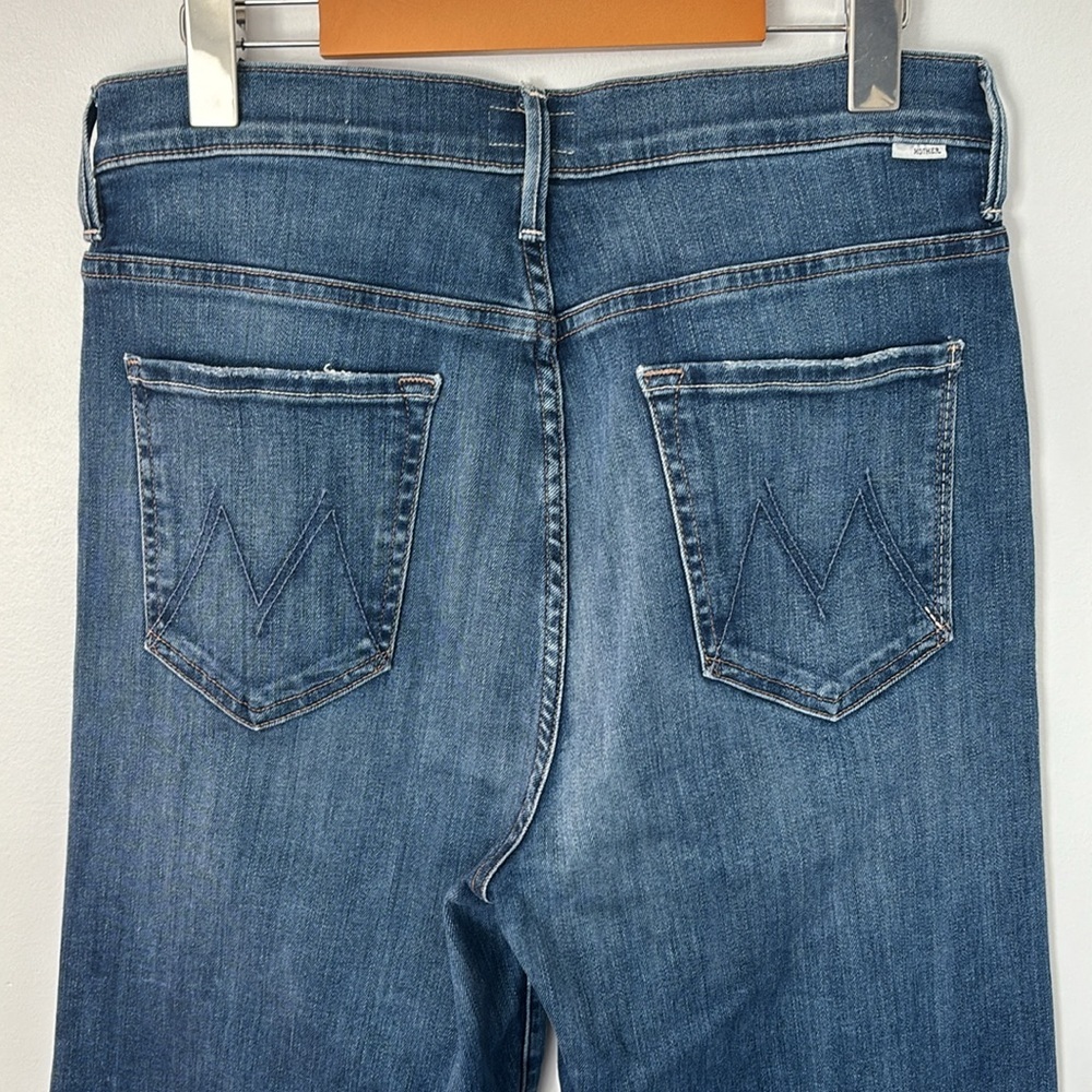 MOTHER The Swooner Roller Crop Fray Sz 31 - Picture 6 of 11